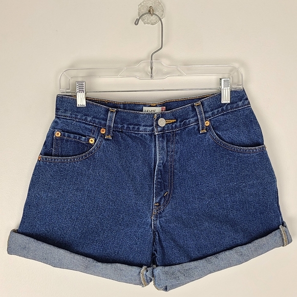 Vintage 90s Levi's 550 100% Cotton Denim Jean Short 10 - Picture 3 of 7